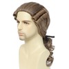 Judge Colonial Wig for Men Funny Crazy Wigs Washington Halloween