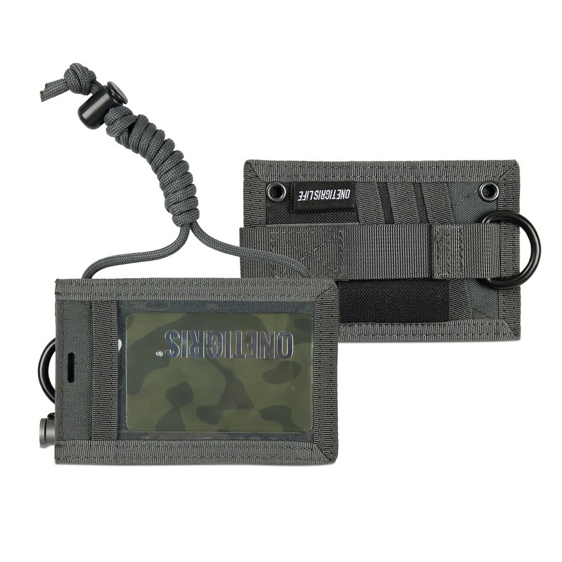 OneTigris ID Card Holder, Neck Holder, Card Case with Pen