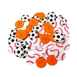 Honbay 90PCS Foam Sports Balls Stickers Self Adhesive Basketball Baseball Soccer Stickers Decals for Ball Themed Party Decorations Scrapbooking (3 Style)
