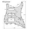 FLEOR HSS Guitar Pickguard 11-Hole ST Style Electric Guitar Pick