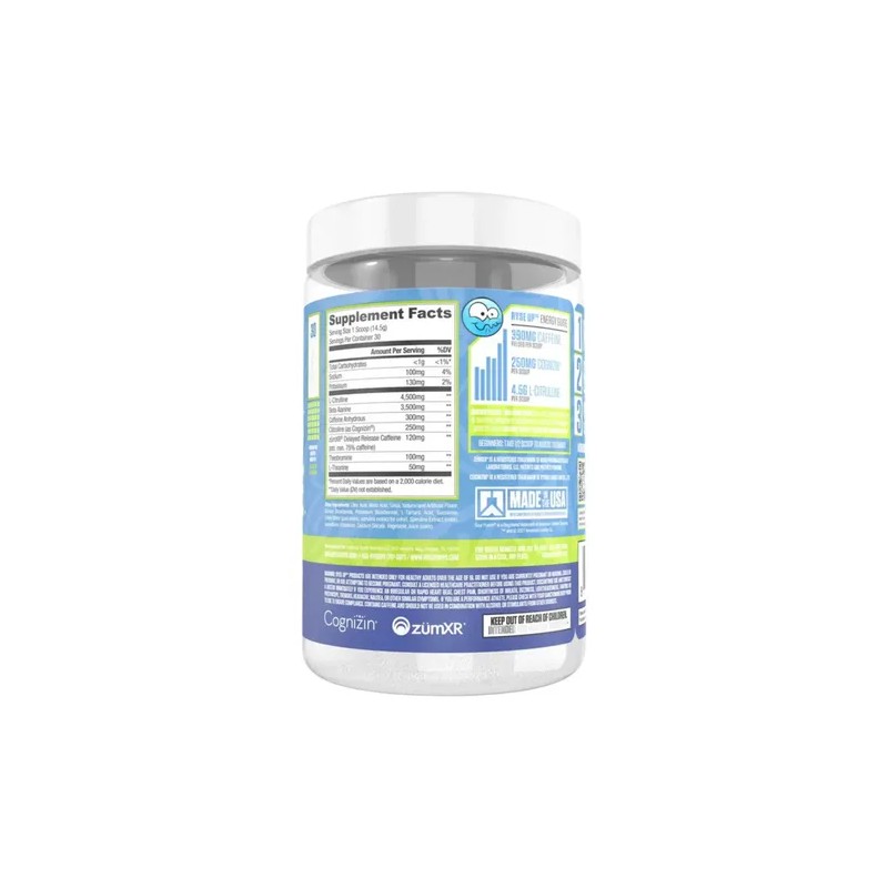 **ryse Loaded Pre Entreno 426g Sour Blue Raz 30 Porc.**