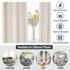 Tenger Home Natural Linen Curtains, Transparent Curtains, Voile Curtains, Living