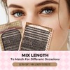 LASHVIEW Lash-Extension-Clusters 280pcs D Curl Lash Clusters Natural Look Cluster