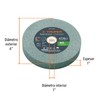 TRUPER PIES-6160T 6" Silicon Carbide Bench Grinding Wheels. Grit=60, Thickness=1",
