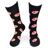 Urban-Peacock Men's Novelty Socks - Multiple Patterns! (Donuts - Black,