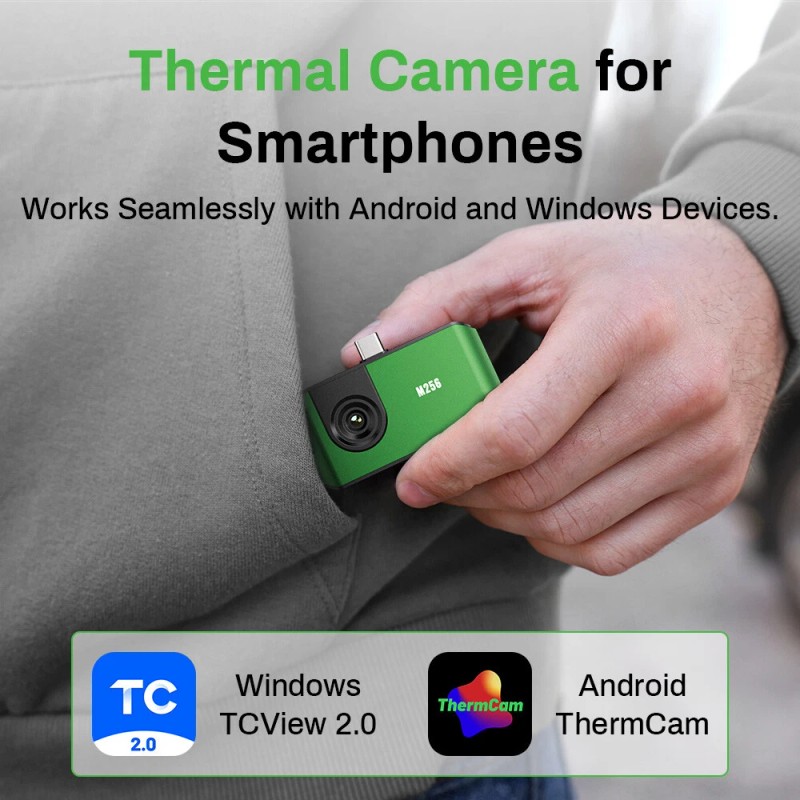 AMPBANK M256 Thermal Imaging Camera for Android Smartphones USB-C