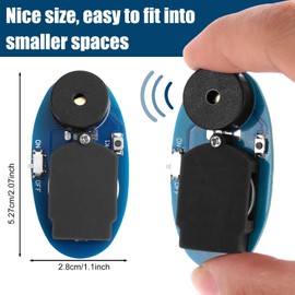 Annoying Cricket Noise Maker Prank, Oval Hidden Cricket Noise Device with 16 Chirping Sounds Beeping Prank Items for Office School Party Home Friends Gag Gifts (Blue)