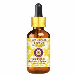 dève herbes Pure Spinach Seed Oil (Spinacia oleracea) with Glass Dropper Cold Pressed 120ml (4 oz)