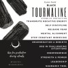 Black tourmaline tumble stone - tumbled black tourmaline stone -