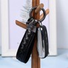 Genuine Leather Car Keychain, Sheepskin Key Fob Holder Keys Organizer