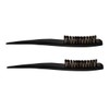 FRCOLOR 3-Row Boar Bristle Hair Brush Set of 2 Wooden