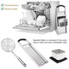 2 Pack Spaetzle Maker, METLUCK Premium Grade Stainless Steel Spaetzle