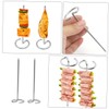 MAGICLULU Stainless Steel BBQ Skewers Vertical Design 10pcs Metal Skewers