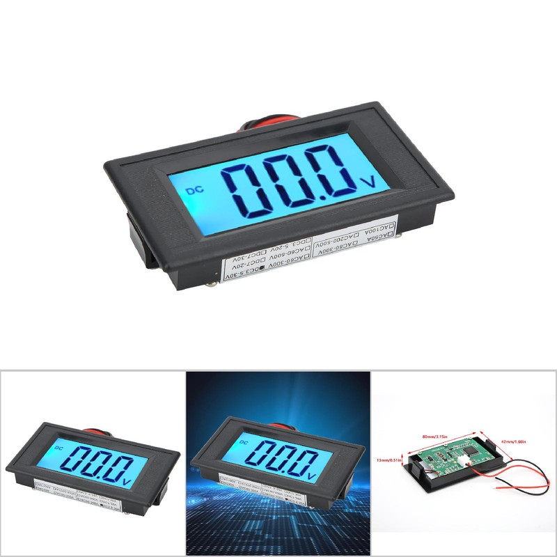 YB5135D LCD Digital Display Two Wire DC Voltage Meter Monitor