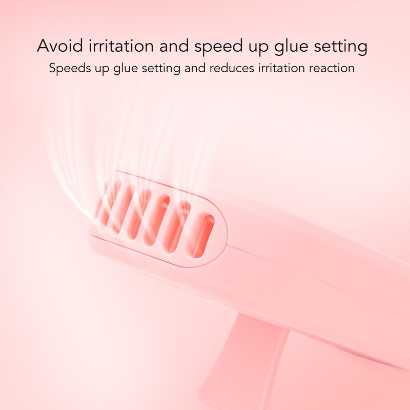 Eyelash Fan Dryer USB Charging Bladeless Quiet Handheld Portable Mini