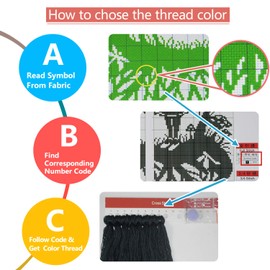 ITSTITCH Printed Cross Stitch Kits for Adults 11CT 17x22 in DIY Embroidery Starter Kits Easy Patterns Embroidery for Girls Crafts DMC Stamped Supplies Needlework Fairy Tales Cat Rabbit Princess