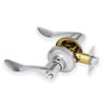 XFORT Cabriole Entrance Knob Set Polished Chrome, Door Knob with