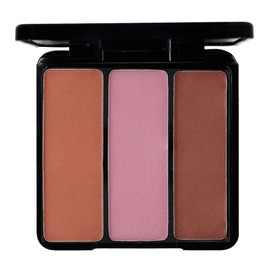 EVE PEARL Blush Trio Blush Palette Everyday Natural Looking Long Lasting Makeup Vitamin E Skincare- Spicy Cheeks