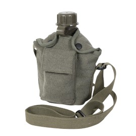 Rothco Vintage Canteen Carry, All with Shoulder Strap, OD Green