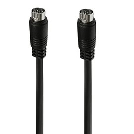 Seadream S Vedio 10 Pin Mini DIN Male to Male Audio Cable for TV Receiver Monitor Projector Audio and Video Receiver etc (1.64FT)