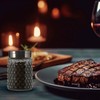 2 Pack Glass Salt and Pepper Shaker with 304 Stainless