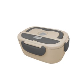 NERTHUS FIH 730 Electric Lunch Box with Main Compartment Stainless Steel 18/8 Grey 450 ml - 60 ml