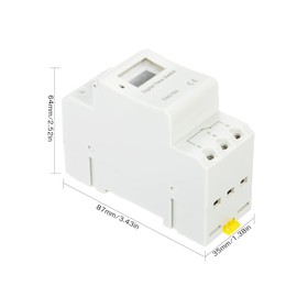 THC15A Digital LCD Power Programmable Timer Switch Relay 16A Amp Electronic Weekly 7 Days 16 On & Off Relay Timer Control AC/DC 12V Din Rail Mount Timing Switch