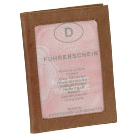 Leather ID Card Holder Credit Card Holder Car Folder Various Colours, natural, ID wallet