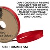 [4PK] Krafters Korner Red Ribbed Ribbon, 10mm x 5m for