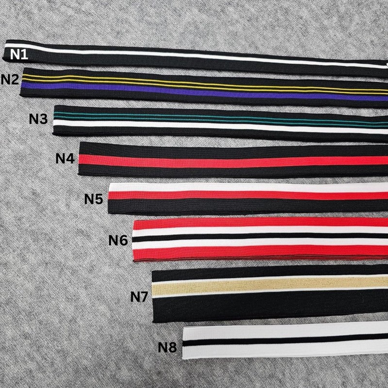 Knit Rib Cuff & Neck Trim Stretch Striped Ribbing, Revamp