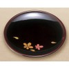 中西工芸 溜 碁石銘々皿 桜 5枚組 4460013