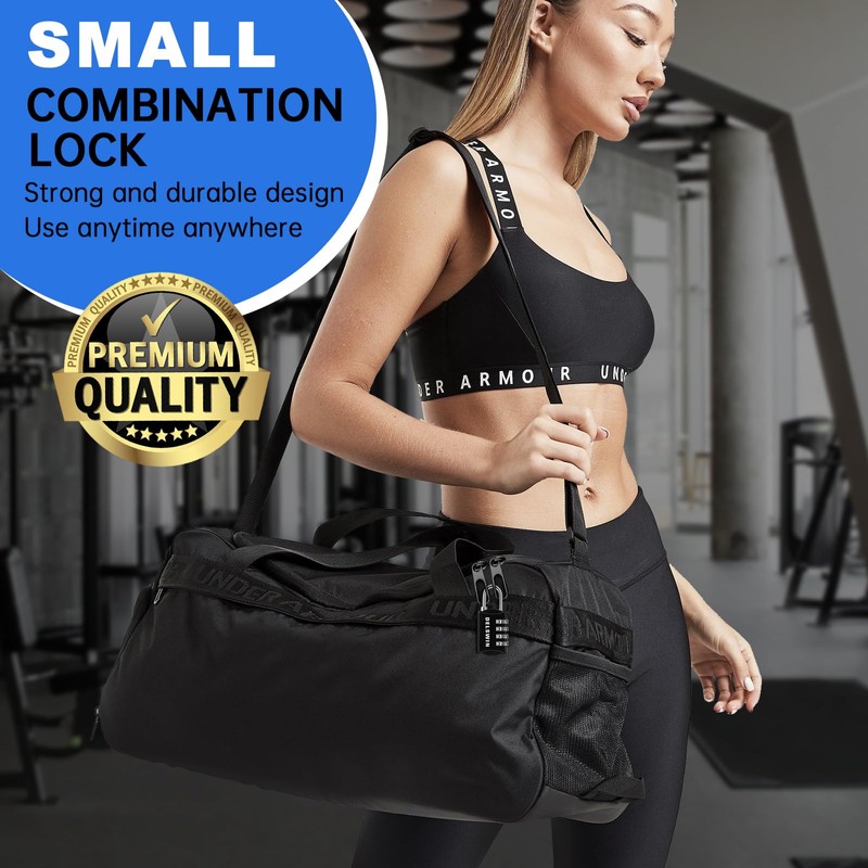 DELSWIN Combination-Padlock 4-Digit-Gym-Locker-Lock - 12 PCS Resettable Combo Lock for