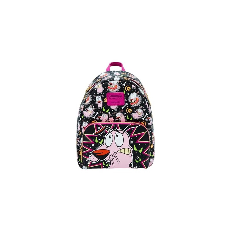 Loungefly Courage The Cowardly Dog Mini Backpack PINK NONE