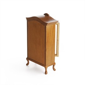 Odoria 1/12 Scale Miniature Furniture China Cabinet Dollhouse Accessories, Brown