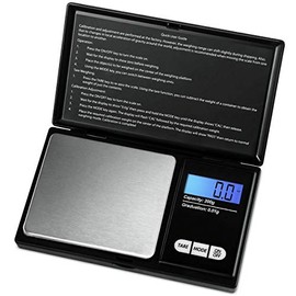 E-FAST Pocket Scale Portable Digital Scale with Back-lit LCD Display, 100 x 0.01g, 200 x 0.01g, 500 x 0.1g Mini Digital Weighing Scale (200 x 0.01g)
