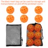 12 Pack Pickleball Balls, 40 Holes Outdoor Pickleballs, High Elasticity