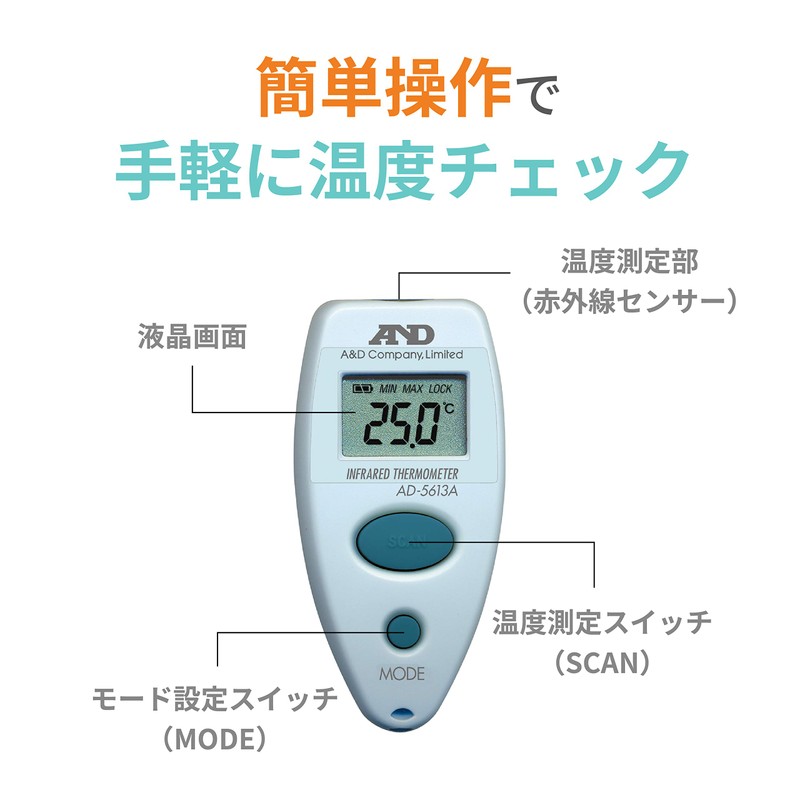 エー・アンド・デイ(A&D) A&D 放射温度計 AD-5613A(体温計ではありません)