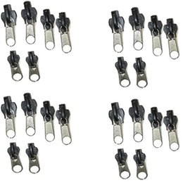 24Pcs Black Universal Instant Fix Zipper Repair Kit Replacement Zip Slider Teeth Zippers Design Arts, Crafts and Sewing, Zippers, Sewing Notions and Supplies