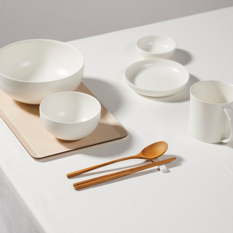 JAJU [JAJU] Teak Wood Children's Cutlery Set (2 Pairs)