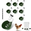 8-Pack Automatic Chicken Waterer Cups - No Waste Poultry Watering
