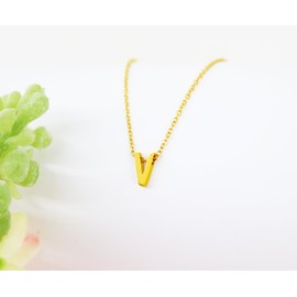 Damen Initiale Halskette Anhänger Buchstaben Edelstahl mit origineller Nachricht Freunde Freunde