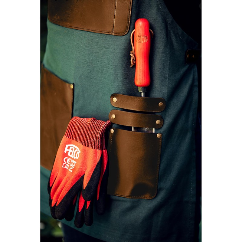 FELCO 490 Garden Apron - Buffalo Leather & Canvas -