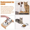 ARGCONNER 6 Pcs Stainless Steel Cat Bowls, Metal Cat Bowls