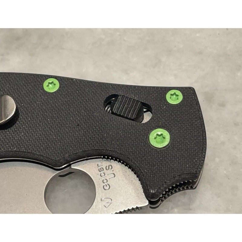 DH Zombie Green Stainless Steel Screws for Spyderco Manix 2