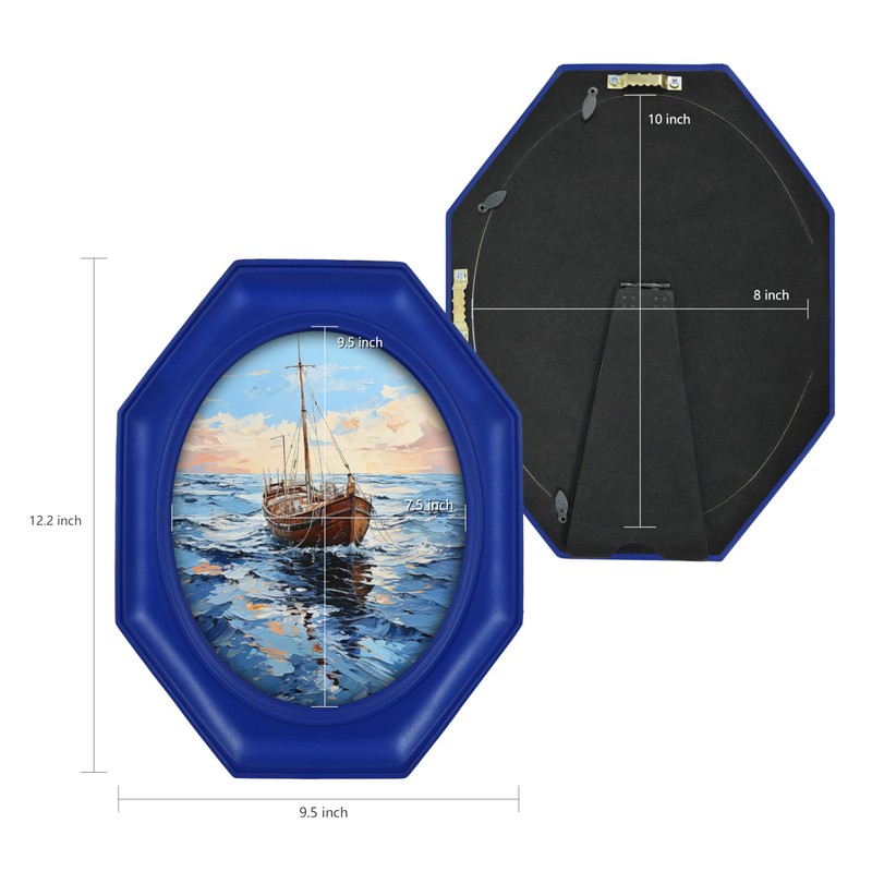 SIMON'S SHOP Picture Frames 8x10 Oval Picture Frames for Tabletop