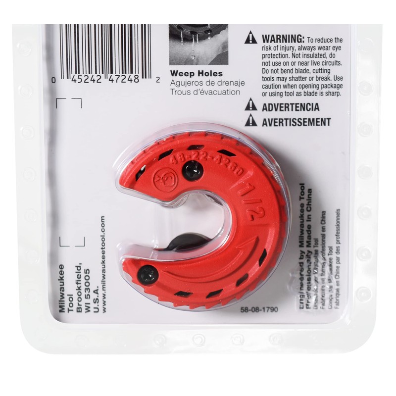 Milwuakee Cortador de tubos de 1,27 cm