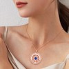 BELLNA S925 Necklace Birthstone Compass Gift for Women Jewelry Sterling