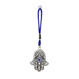 BRAVO TEAM Lucky Blue Evil Eye Hanging Hamsa for Protection and Blessing, Pendant Decoration for Car, Home and Office, Great Gift