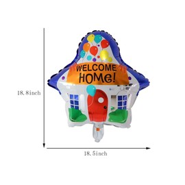 5PCS Welcome Home Mylar Balloons Decorations Set Welcome Foil Balloons for Baby, Party Decoration Home Decorations