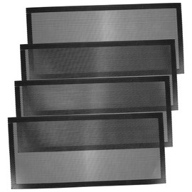 KONTONTY 4pcs Floor Air Vent Covers Vent Filters for Home Practical Screen Covers Mesh Floor Registers Black